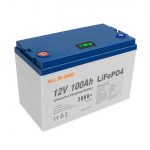 ALL IN ONE Karstā pārdošanas enerģijas saules litija bateriju uzglabāšanas programmatūra BMS vadības uzlādējams dziļa cikla 12V 100Ah LiFePO4 akumulators