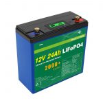 Saules dziļais cikls 24v 48v 24ah Lifepo4 akumulatoru komplekts UPS 12v 24ah akumulators