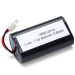Litija akumulators 14500 7,4 V 800mAH