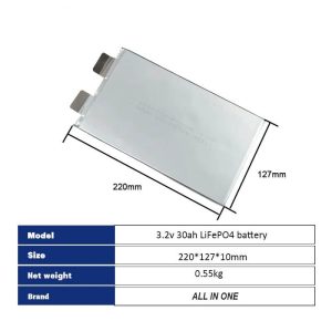 A klases LiPO akumulatora elementi 3,2 V 30 Ah