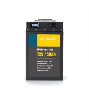 72 V 50 Ah litija jonu akumulators 7200 W elektriskā motocikla akumulators